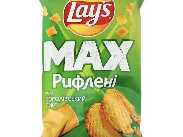 Чіпси Lays 120гр смак Королівський сир