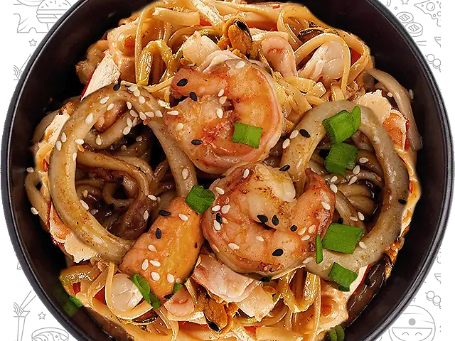 Локшина яєчна з морепродуктами L