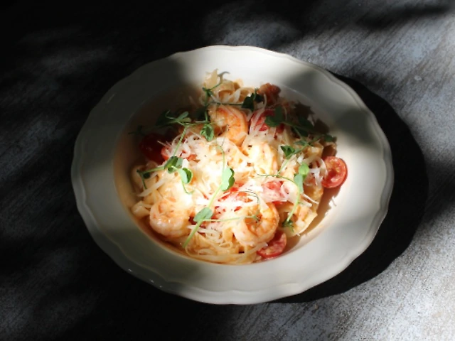 Паста з креветками