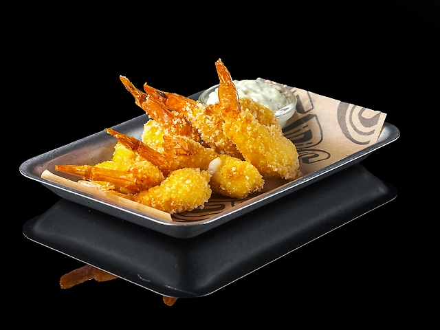 Соковиті креветки, в хрусткій паніровці panko.: 