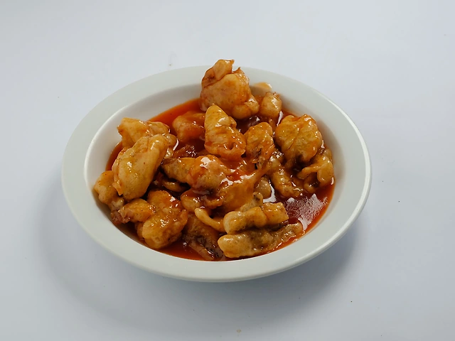 116 Смажені баклажани в кисло-солодкому соусі