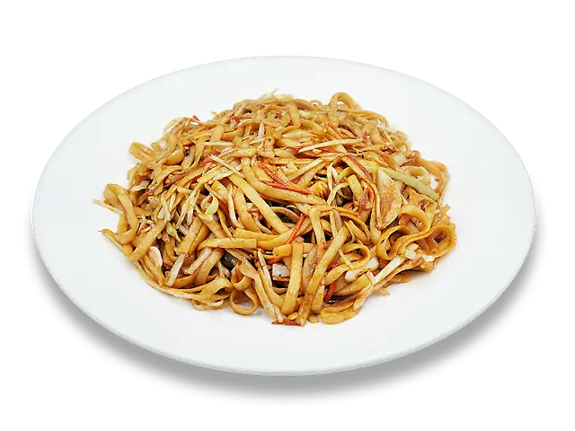 124 Смажена локшина зі свининою та овочами