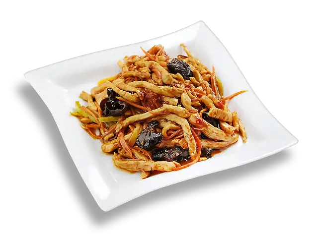 38 Смажена свиняча стружка в гострому соусі