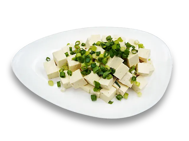 2 Салат з тофу і зеленою цибулею