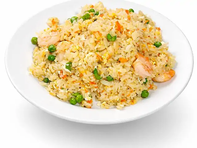 128 Смажений рис з креветками, овочами та яйцем