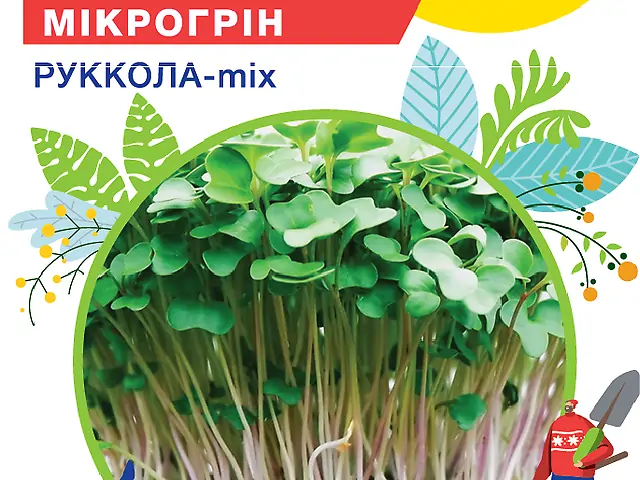 Насіння Мікрогрін Рукола мікс