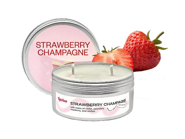 Candle Strawberry Champagne