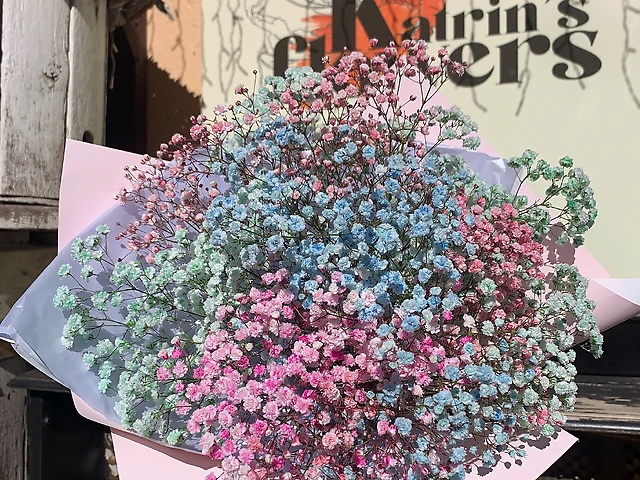 Моно-букет з гіпсофіли