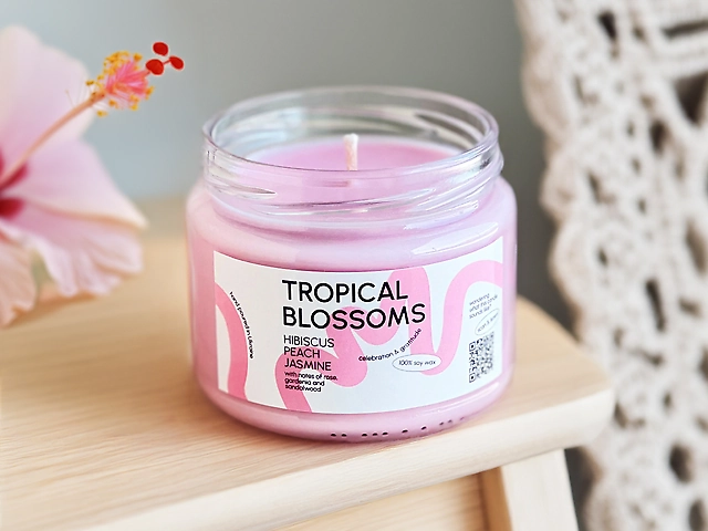 Candle Tropical Blossoms