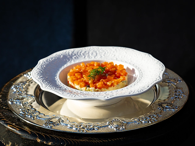 Олів'є з норвежським лососем