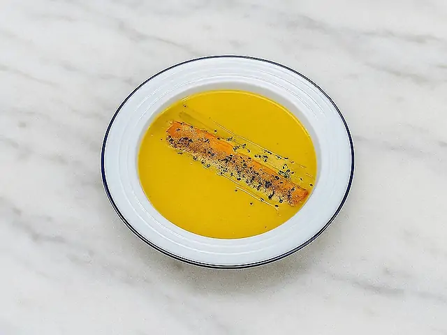 Cream of cheese soup with chicken