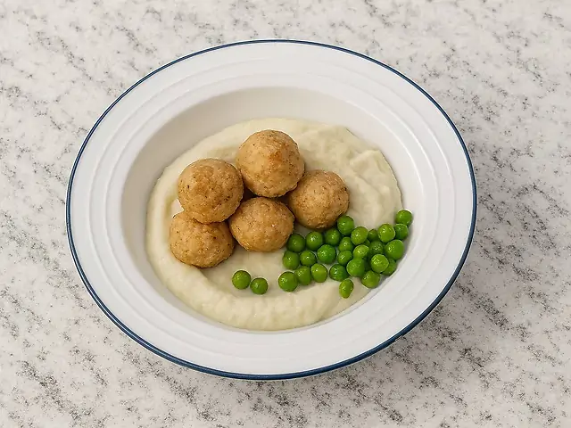 Meatballs with mashed potatoes