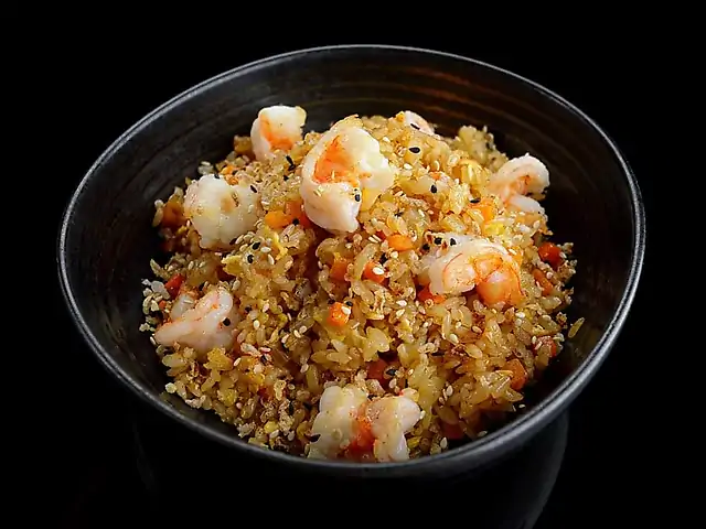 Rice with shrimps