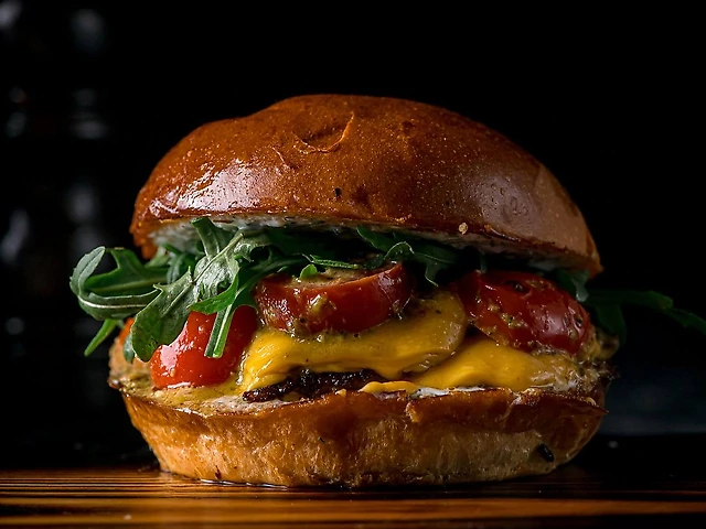 Beef burger from Coach