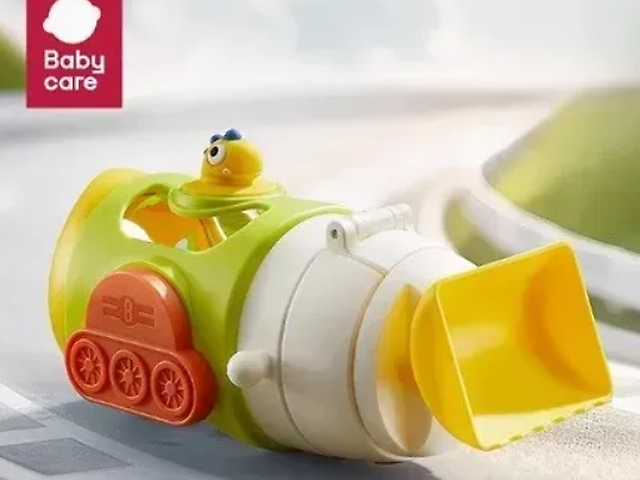 Поїльник трактор зелений з соломинкою Baby Care