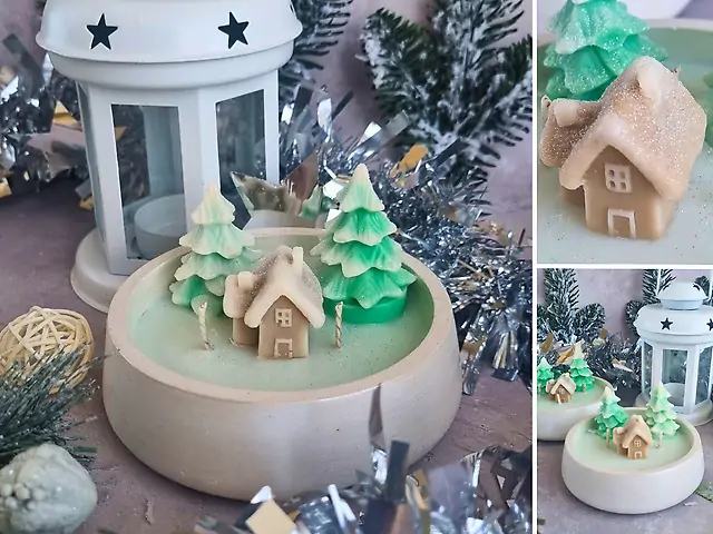 Соєва свічка Новорічне подвіря