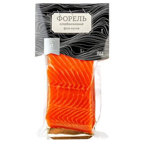 Форель філе шматочки с/с в/у "Украінська зірка" вага.