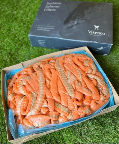 Трімінги лосося с/м вага.