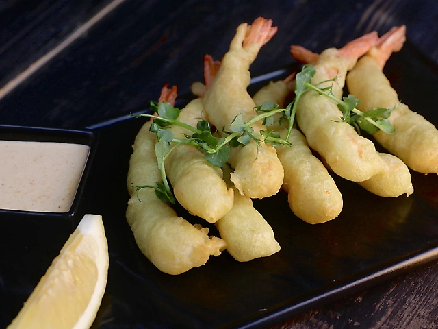 Креветки в темпурі