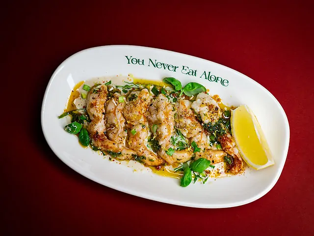 Креветки на грилі