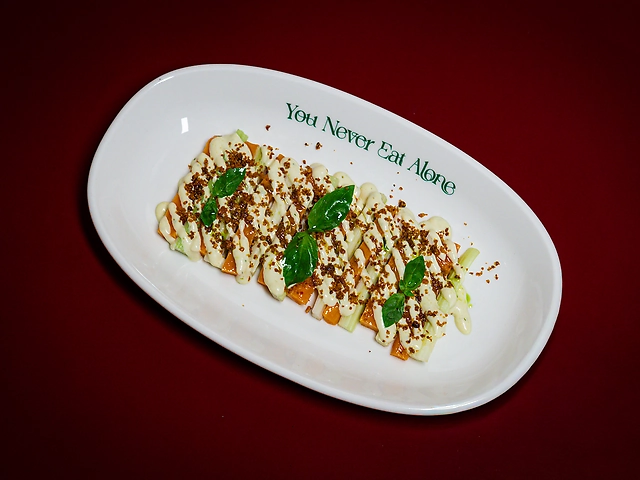 Овочеві стріпси: селера, батат, соус ранч