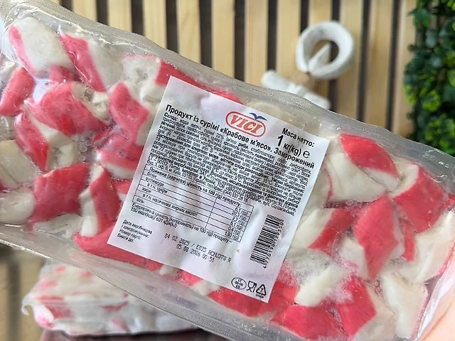 Краб мясо Vici 1 кг уп