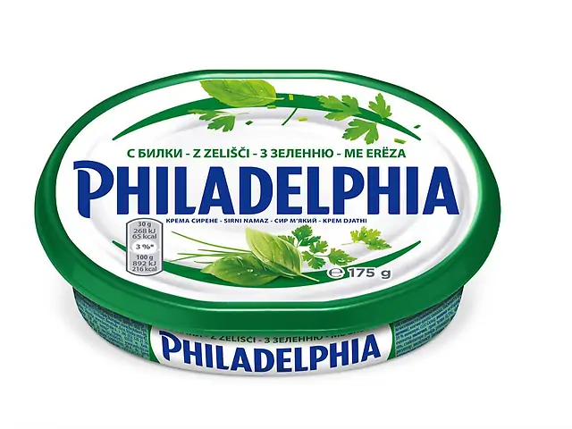 Крем-сир Philadelphia Зеленью Німеччина 175 г