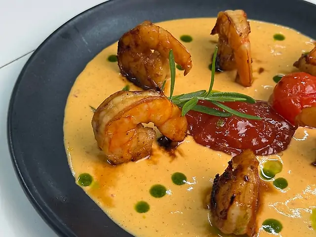 Тигрові креветки гриль