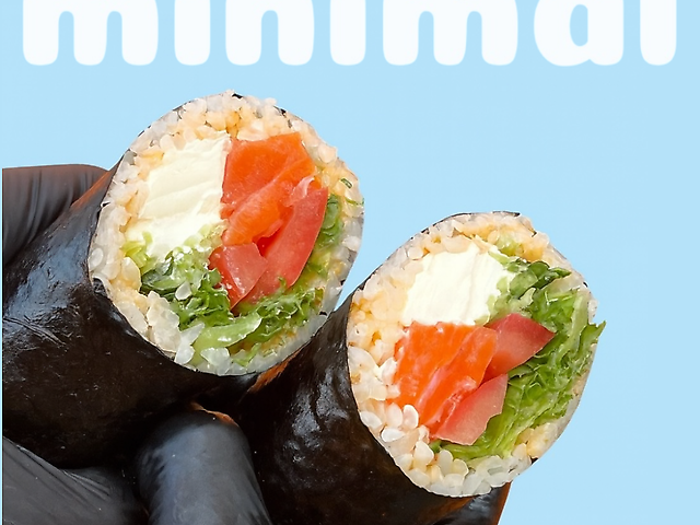 Суші шаурма з лососем