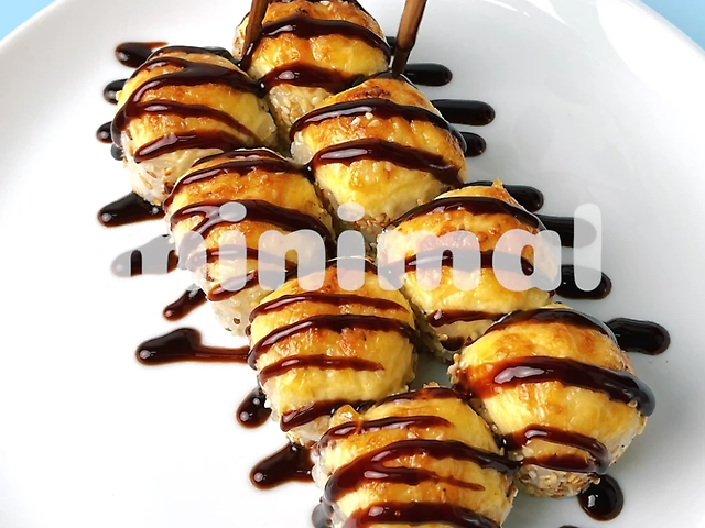 Запечений з креветкою кунжут