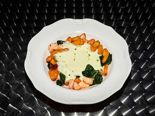 Ньокі з креветкою