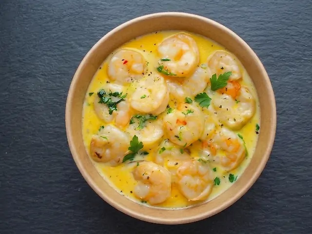 Креветки у вершковому соусі