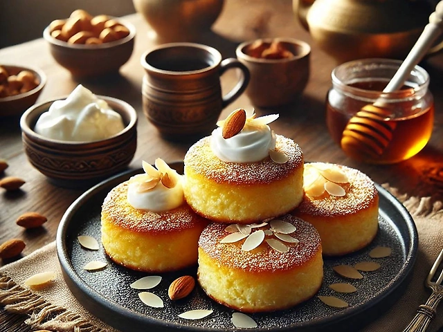 Сирники з джемом та сметаною