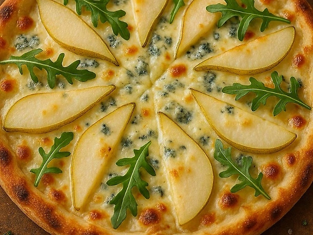 Піца з грушею та дор блю