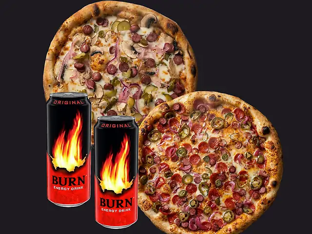 КОМБО Брутальна пара (Мисливська, ЧиліБум по 30см) + 2 Burn