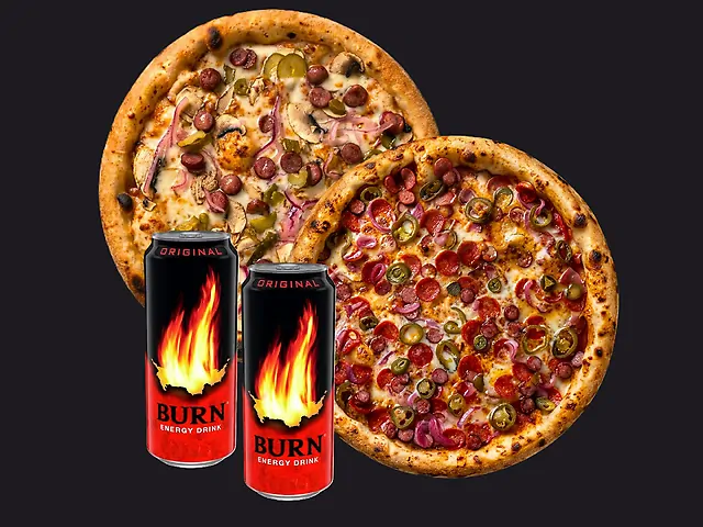 КОМБО Брутальна пара (Мисливська, ЧиліБум по 30см) + 2 Burn