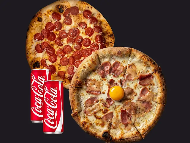 КОМБО_Гаряча пара (Пепероні й Карбонара по 30см) +2 коли