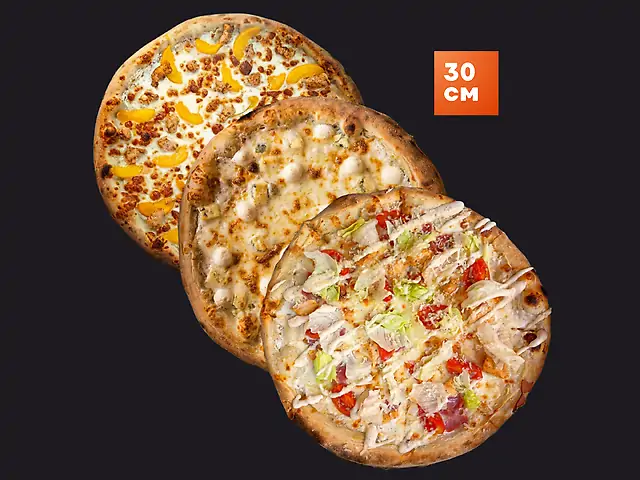 КОМБО НІЖНЕ (Гавайська, Сирна, Цезар по 30см)