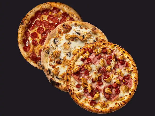 КОМБО М'ЯСНЕ (М'ясна, Пепероні, Курка-гриби по 30см)