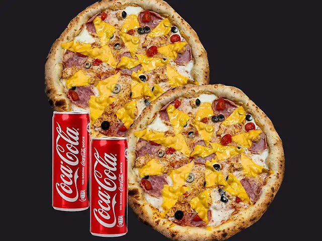 КОМБО Дует фірмового смаку (Фірмові 2шт по 30см) + 2 коли