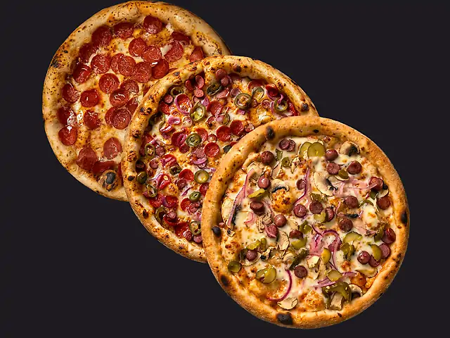 КОМБО ПІКАНТНЕ (ЧіліБум, Мисливська, Пепероні по 30см)