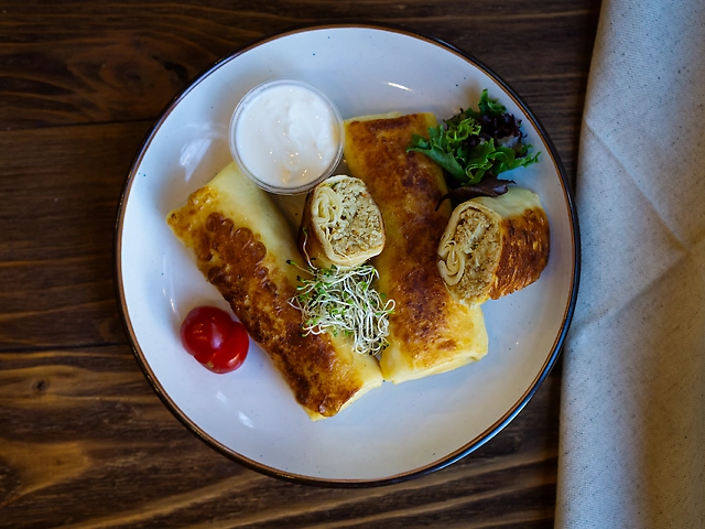 Млинці з індичкою