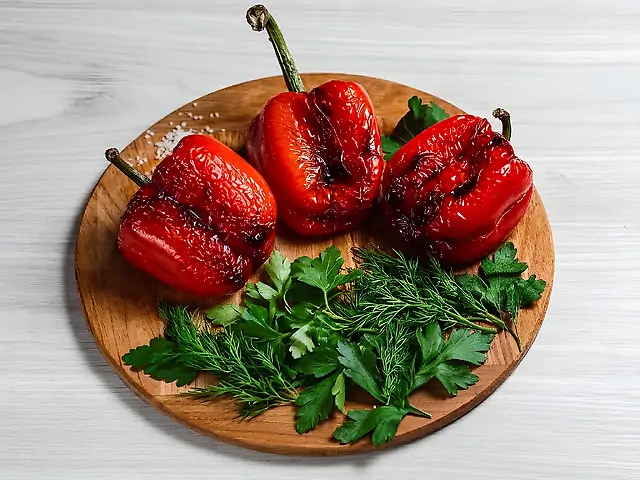 Перець болгарський на мангалі