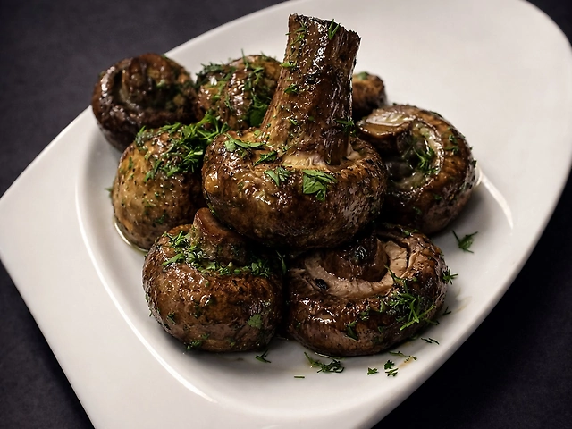 Печериці на грилі