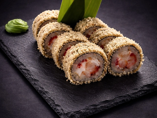 ТЕПЛИЙ РОЛ З КРЕВЕТКОЮ