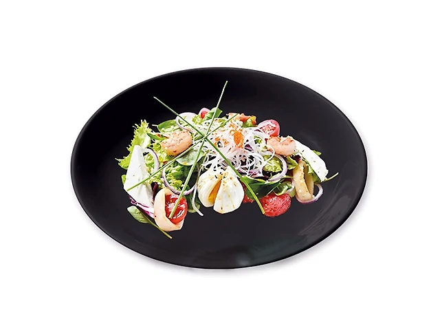 Салат з кальмаром і тигровою креветкою