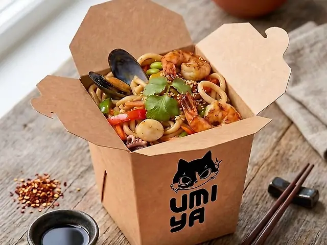 Удон з морепродуктами