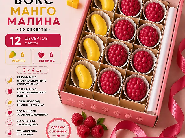 Ассорти манго-малина