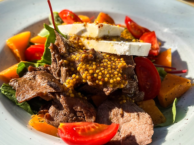 Салат з гарбузом та фетою