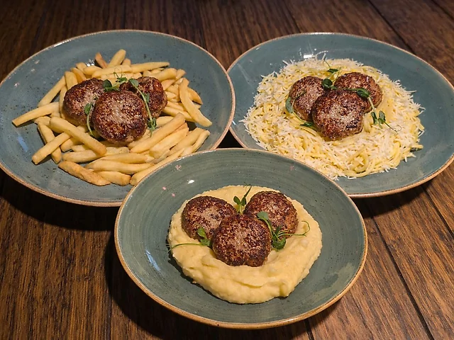 Котлетки рибні з тунця та гарнир на вибір